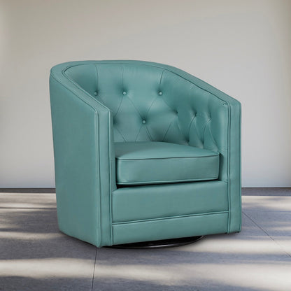 Caddo Swivel Chair [Leathaire]